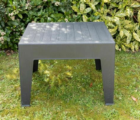 Garden Coffee Table Sun Lounger Deck Bistro Chair Outdoor Plastic Side Table - OMS Home Store