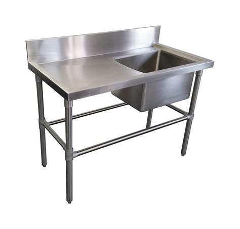 Single Bowl Stainless Steel Sink - Left Bench, 1200 x 610 x 900mm high ...