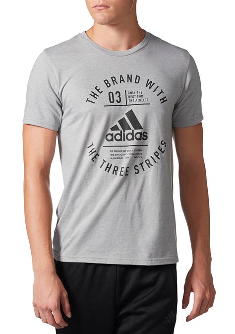 Adidas® Badge Of Sport Emblem Tee Mgreyh/bla Men's Clothing Shirts ...