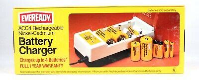 *EVEREADY ACC4 Rechargeable Nickel-Cadmium Battery Charger | eBay