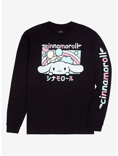 Sanrio Cinnamoroll Rainbow Long Sleeve T-Shirt - BoxLunch Exclusive in ...