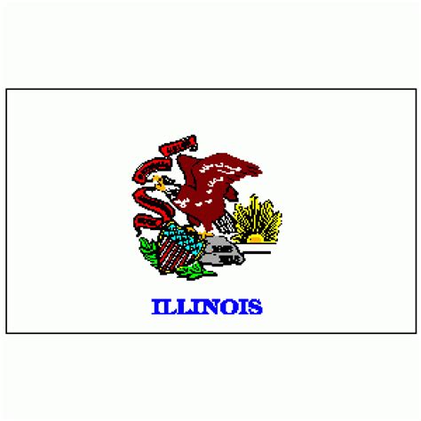 State of Illinois Flag 3 X 5 ft. Standard - Ultimate Flags