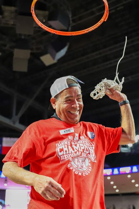 Kelvin Sampson celebrating » GoCoogs.com