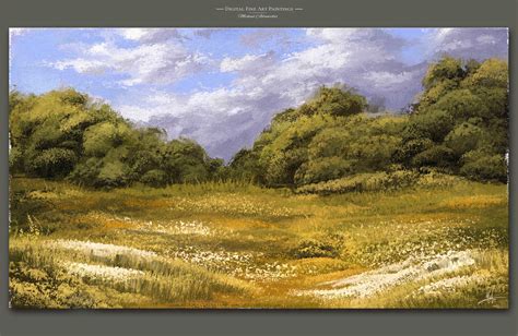 Late Summer by Michael Adamidis Digital Art Fine Art Oil MA-Brushes for Photoshop Landscape ...