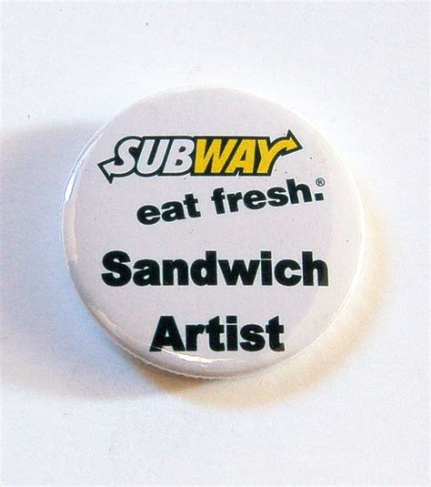 Subway Sandwich Artist Badges - Badges || Printway