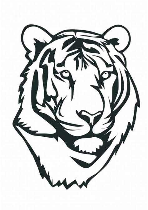 Get This Tiger Face Coloring Pages Free Printable 41854