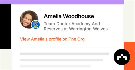 Amelia Woodhouse - Team Doctor Academy And Reserves at Warrington Wolves | The Org