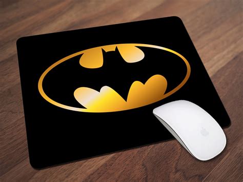 Batman Mouse Pad Superhero Mouse Pad Caped Crusader Gotham