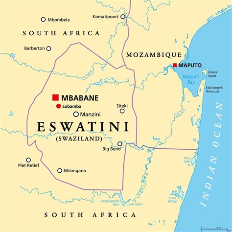 What is the Capital of Eswatini? | Mappr