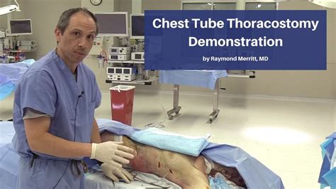 Chest Tube Thoracostomy Demonstration | The Cadaver-Based EM Procedures Self-Study Course - YouTube