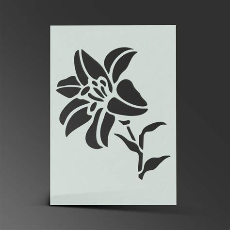 Flower Stencil Rose Lilly Daffodil Mylar Sheet Painting Wall - Etsy ...