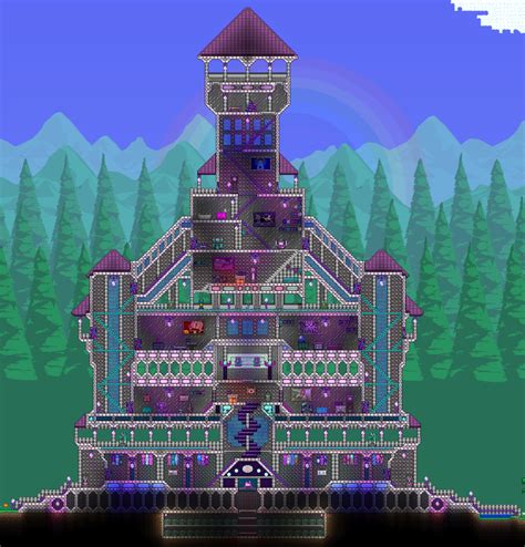 terraria hallow house | Terrarium, Terraria house design, Terraria castle