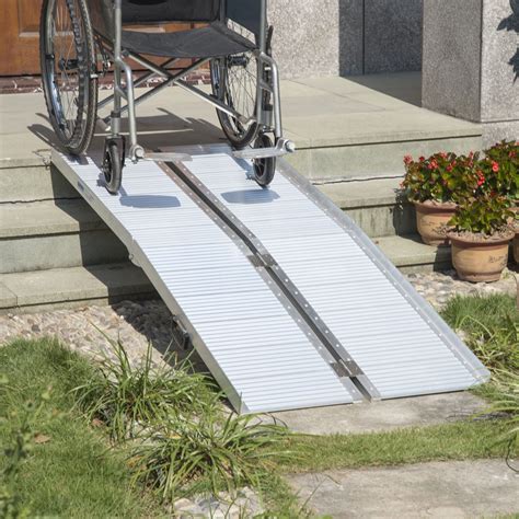 6’ Folding Portable Wheelchair Ramp Scooter Mobility Suitcase Ramp ...