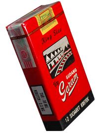 Gudang Garam MERAH Kretek NON Filtered Clove Cigarettes (8packs) - 250 grams - Clove Cigarettes ...