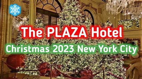 🎄 The Plaza Hotel NYC Christmas 2023 - YouTube