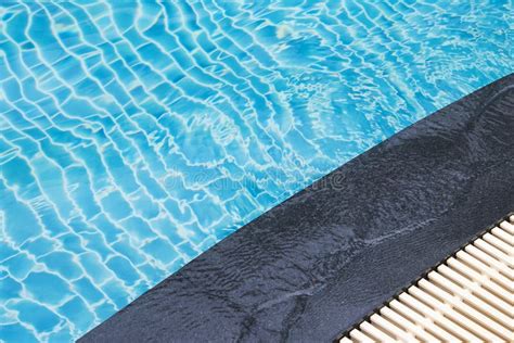 Pool Edge with Drainage Grill Stock Image - Image of tile, pattern ...