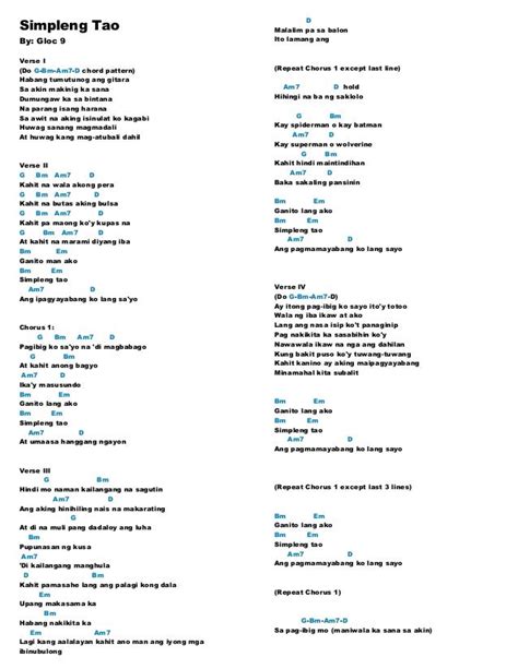 Your Song Lyrics And Chords Parokya Ni Edgar - Sheet and Chords Collection