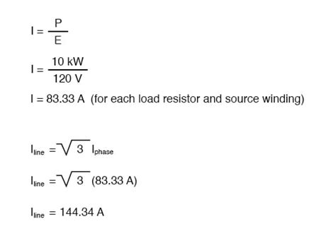 3 Phase Current Formula