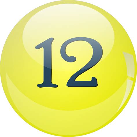 Clipart - 12 Lotto Ball