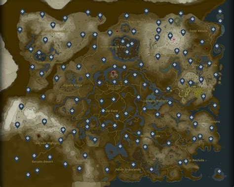 Tous les emplacements du sanctuaire d'Hyrule dans Zelda Tears of the Kingdom (TOTK)