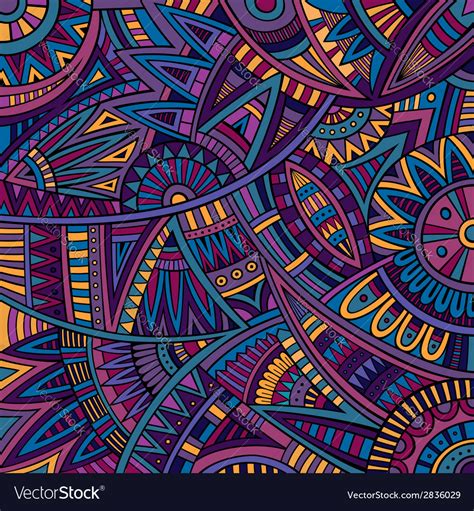 Abstract tribal ethnic background pattern Vector Image