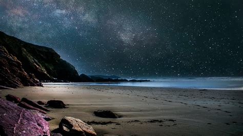 Seashore during Nighttime · Free Stock Photo