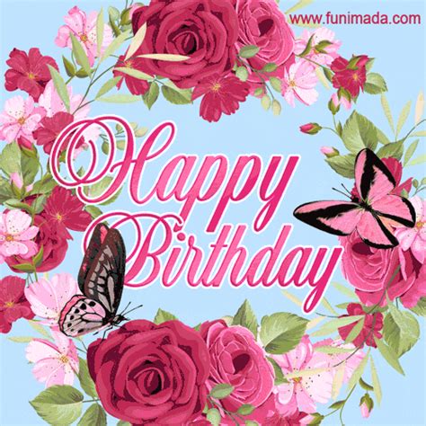 Happy Birthday Flowers Animated Pics | Best Flower Site