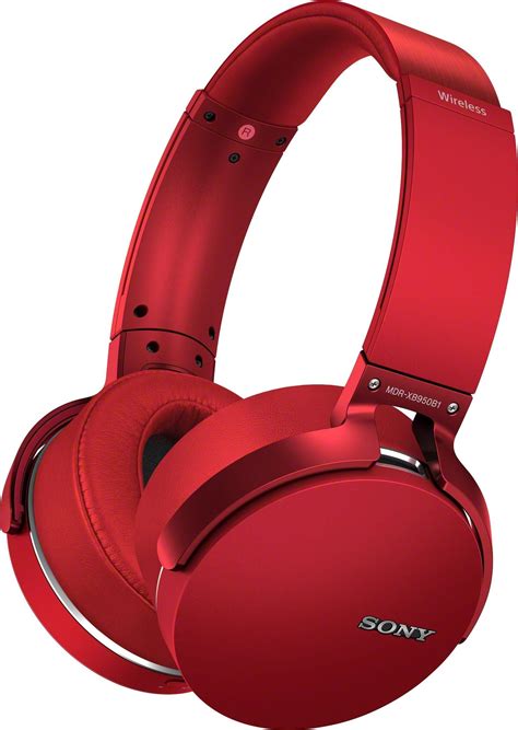 Best Buy: Sony XB950B1 Extra Bass Wireless Over-the-Ear Headphones Red ...