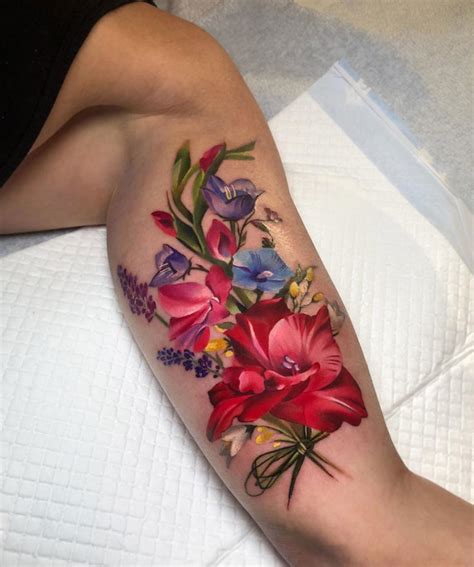 Flower Bouquet Tattoo Ideas | Best Flower Site