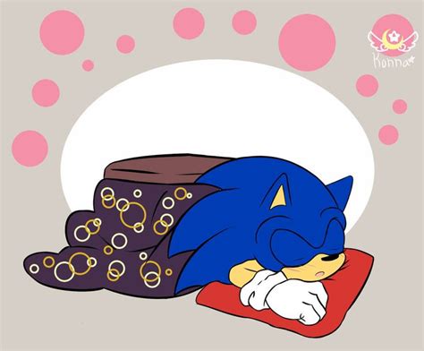 Sleeping Sonic by KonKonna | Sonic, Sonic fan art, Hedgehog movie