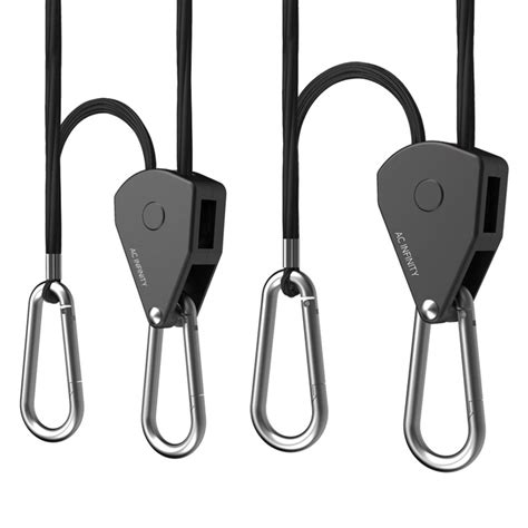 AC Infinity Heavy-Duty Adjustable Rope Clip Hanger - max 68 kg ...