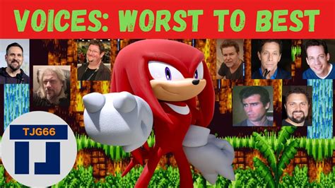 All Knuckles Voice Actors Ranked Worst to Best - YouTube