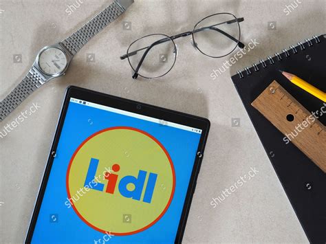 This Photo Illustration Lidl Logo Seen Editorial Stock Photo - Stock ...