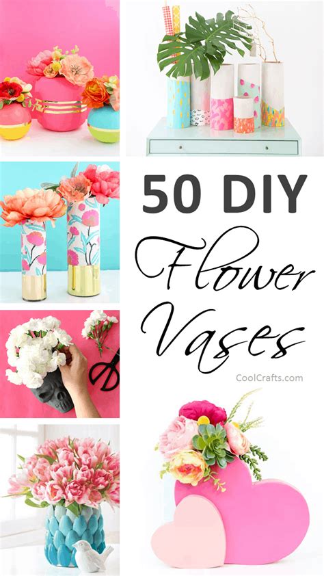 50 Stunning DIY Flower Vase Ideas For Your Home • Cool Crafts