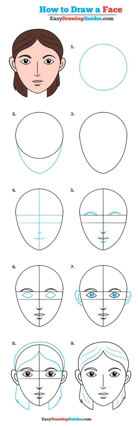 Learn How to Draw a Face: Easy Step-by-Step Drawing Tutorial for Kids ...