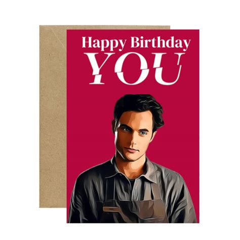 YOU From Netflix Birthday Card,'happy Birthday YOU' Joe Goldberg, Funny Birthday Card - Etsy