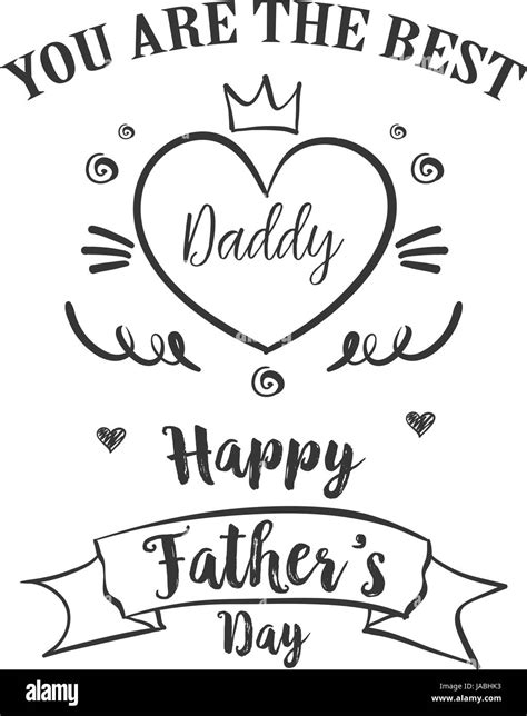 Hand draw card for father day Stock Vector Image & Art - Alamy