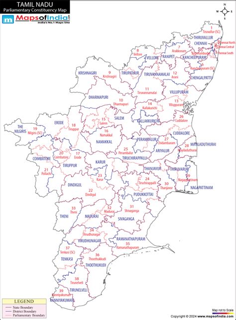 Tamil Nadu General (Lok Sabha) Elections 2014, Tamil Nadu Parliamentary Constituencies