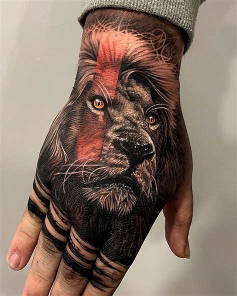 Tattoos In 2020 Lion Head Tattoos Lion Hand Tattoo Lion Hand Tattoo Men | Images and Photos finder