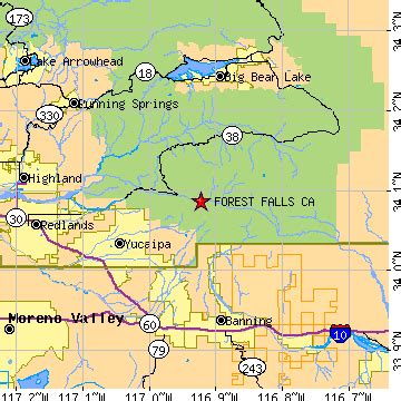 Forest Falls, California (CA) ~ population data, races, housing & economy