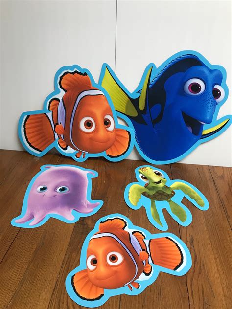 CutOuts Finding Nemo Birthday Party Decorations, Finding Dory photo props, Nemo Character Cutou ...