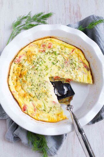 Crustless Smoked Salmon Quiche Recipe - Cookin Canuck