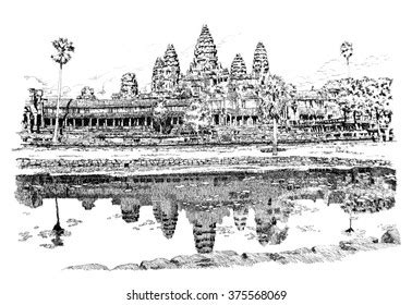 900 Angkor Wat Drawing Images, Stock Photos, 3D objects, & Vectors | Shutterstock