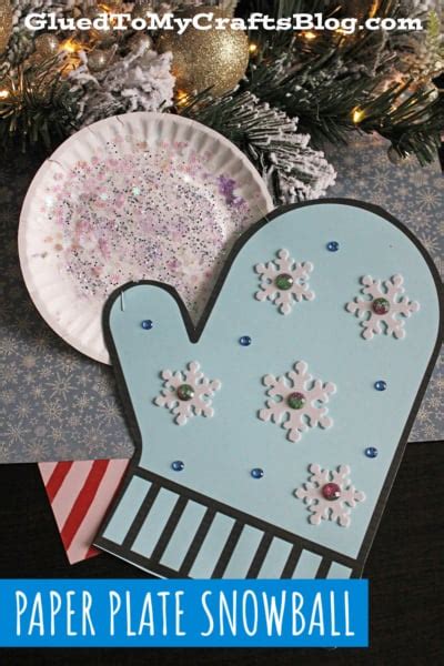 Paper Plate Snowball Craft Idea For Winter - Glued To My Crafts