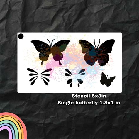 Fancy Butterfly Face Painting Stencil - Etsy