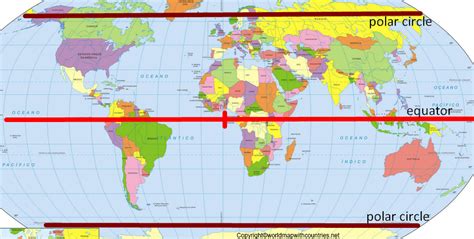 Equator Line On World Map – States Map Of The Us