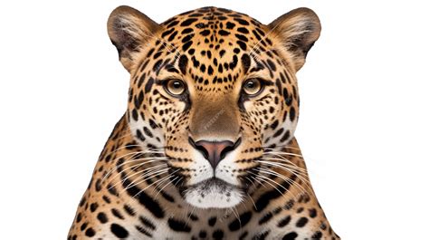 Premium AI Image | Jaguar front view isolated on white