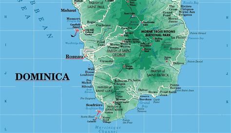 Mapas de Roseau - Dominica | MapasBlog