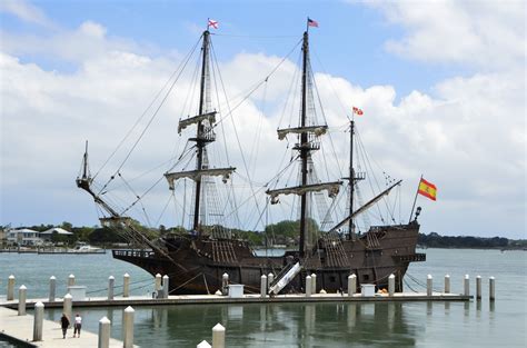 Galleon Ships Moored Free Stock Photo - Public Domain Pictures