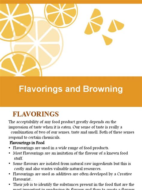 Flavoring & Browning | PDF | Foods | Glutamic Acid